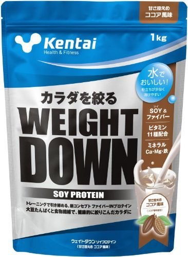 Kentai ウェイトダウン ソイプロテイン ココア風味 1kg