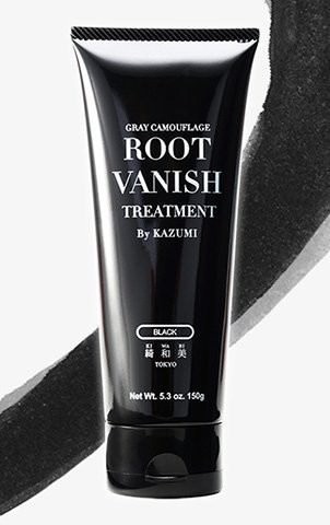 Root Vanish ヘアカラートリートメント白髪染め150g：(髪・頭皮に優しい無添加22種類の植物エキスを使用） (黒)
