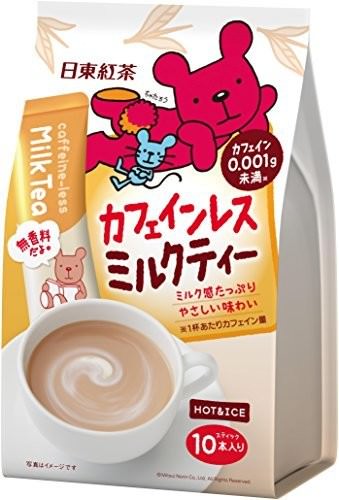 日東紅茶 カフェインレスミルクティー スティック 10本入り