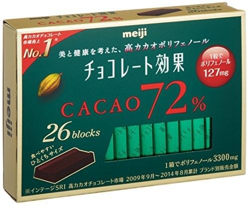 明治 チョコレート効果カカオ72% 26枚入り×6個