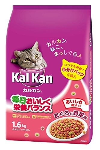 カルカン ドライ 成猫用 まぐろと野菜味 1.6kg [キャットフード]