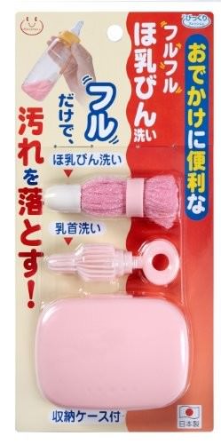 サンコー フルフルほ乳びん洗い ピンク CL-11